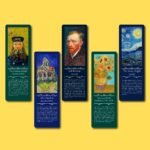 A set of 10 premium Van Gogh bookmarks – featuring famous paintings with insightful descriptions.