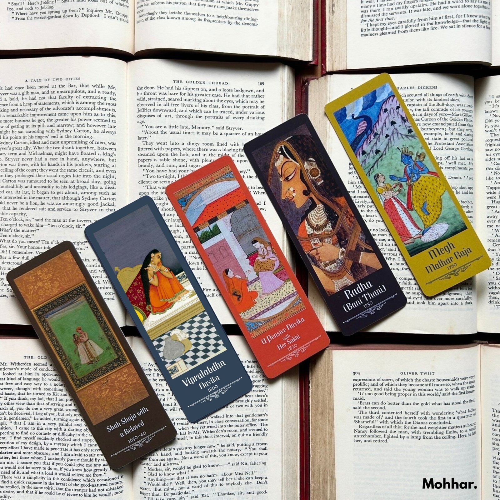 Indian Art Bookmarks Set of 10 – Famous Miniature Paintings Collection with Descriptions – Thermal Matt Lamination - Image 5