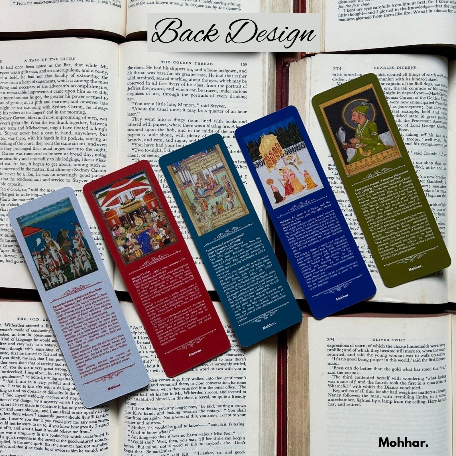 Indian Art Bookmarks Set of 10 – Famous Miniature Paintings Collection with Descriptions – Thermal Matt Lamination - Image 7