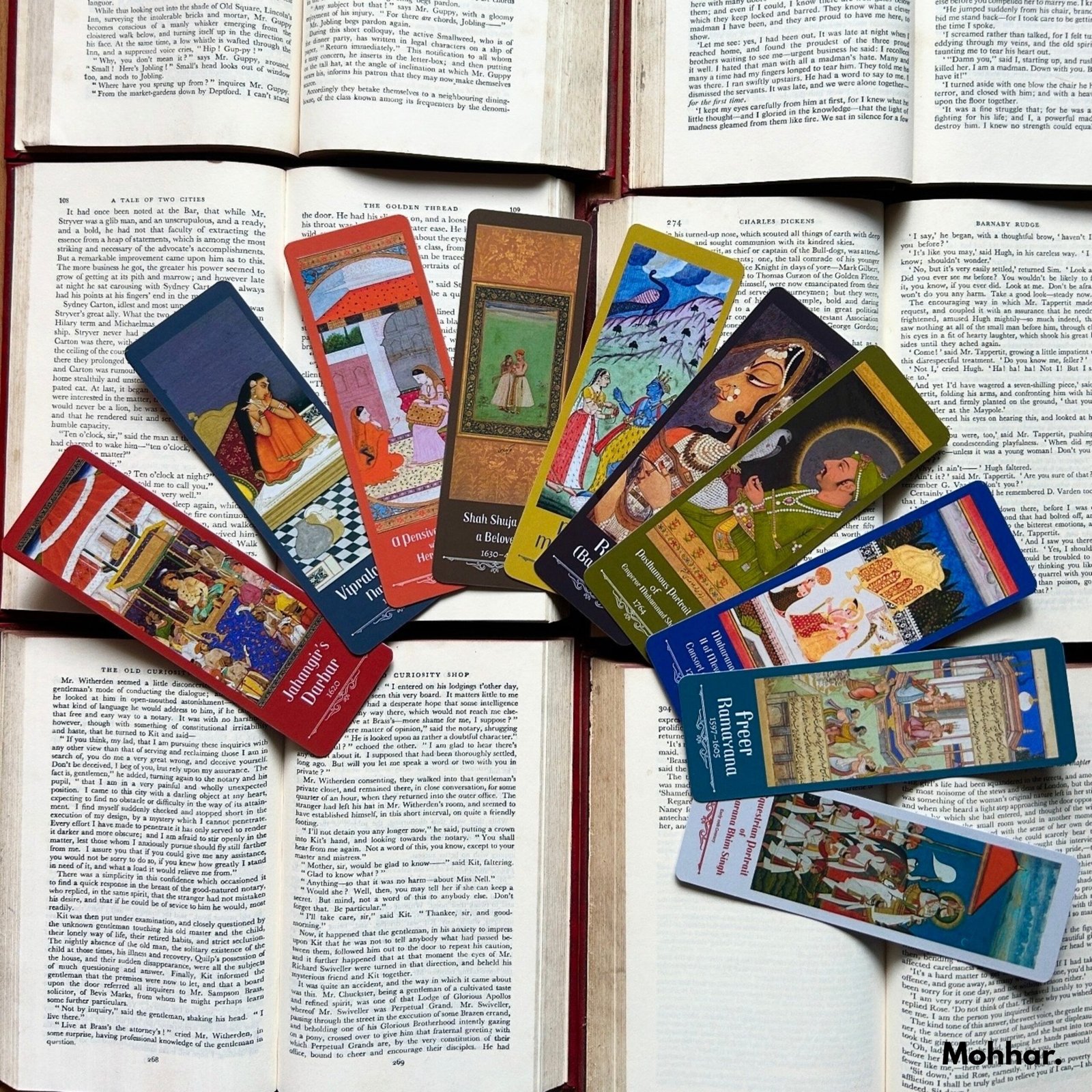 Indian Art Bookmarks Set of 10 – Famous Miniature Paintings Collection with Descriptions – Thermal Matt Lamination - Image 8