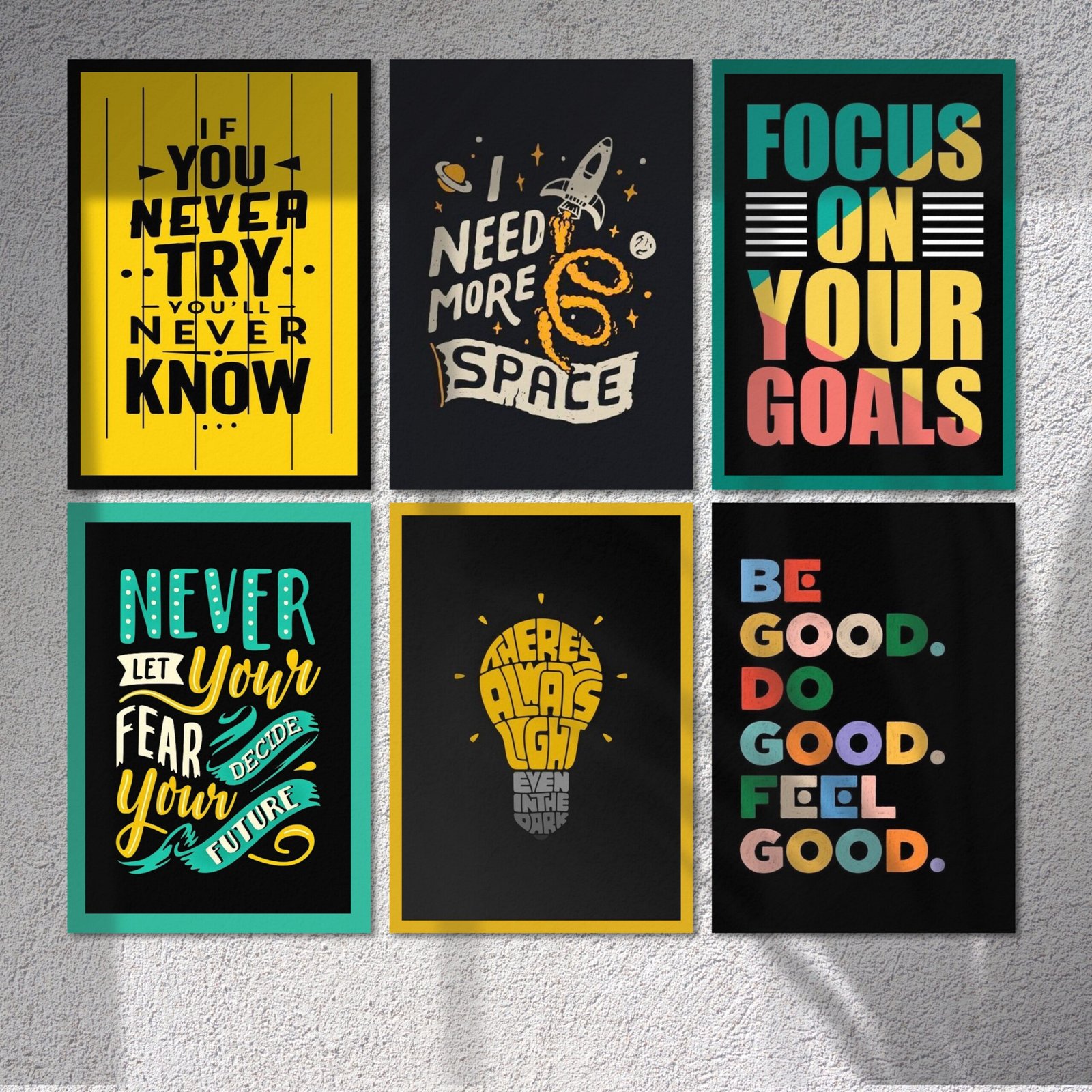 Motivational Posters Set of 12 – A4 Wall Art for Home, Study & Office - Image 4