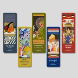 Indian Art Bookmarks Set of 10 – Famous Miniature Paintings Collection with Descriptions –  Thermal Matt Lamination