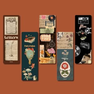 Vintage Bookmarks Set of 10 – Classic & Retro Designs –  Thermal Matt Lamination