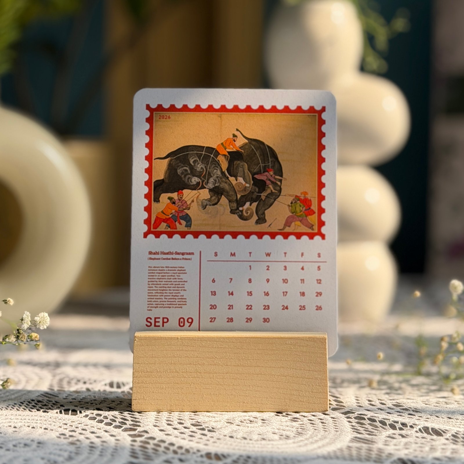 Indian Art Calendar 2026 – 12 Months of India’s Artistic Heritage - Image 9